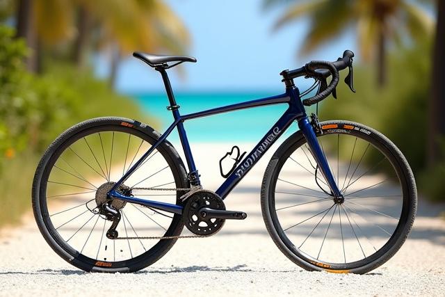 A versatile custom road bike with mild gravel capabilities, exploring Key West.